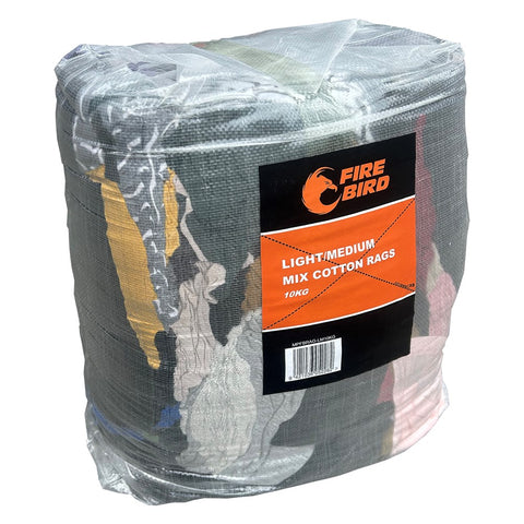 Fire Bird Light / medium mix cotton rags 10kg