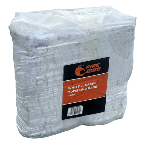 Fire Bird Rags white toweling compressed 10kg